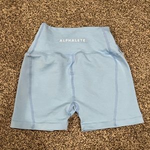 Light blue alphalete revival shorts